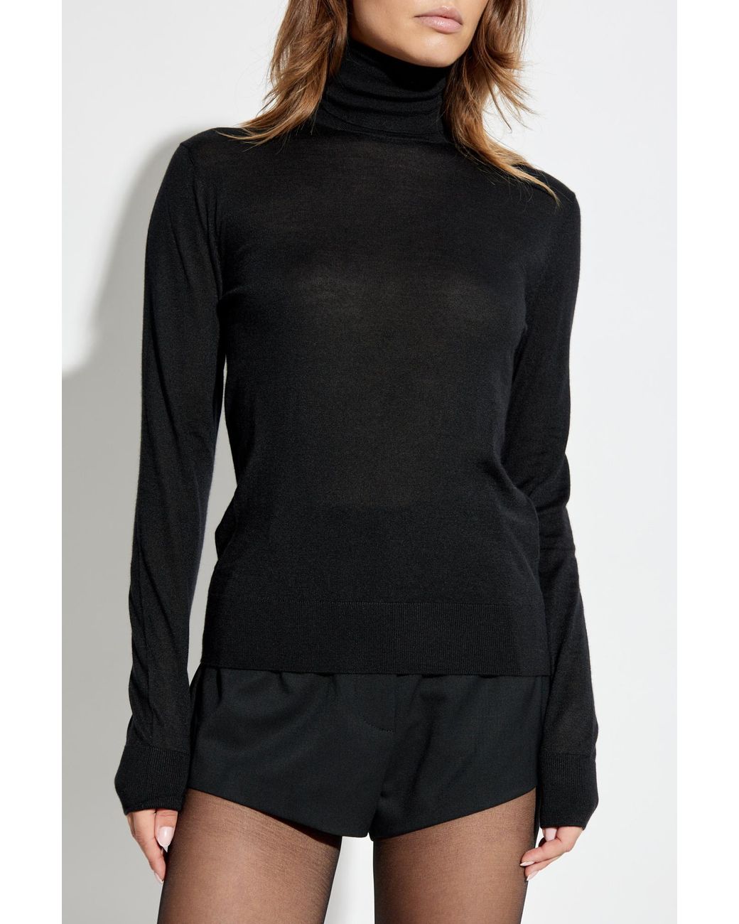Dolce & Gabbana Black Cashmere Turtleneck