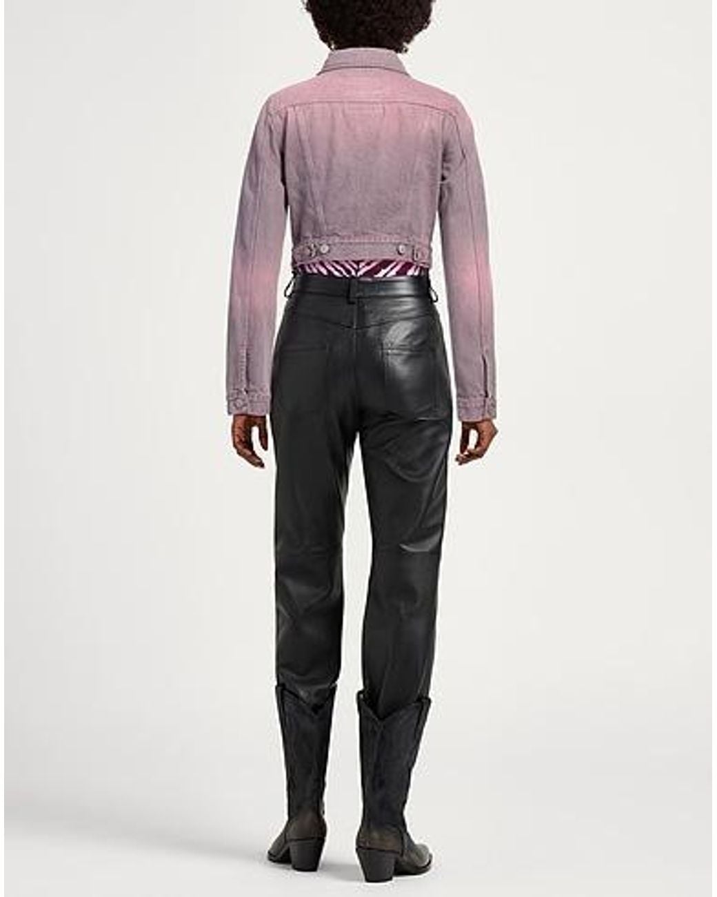 MM6 by Maison Margiela Pink Denim Jacket