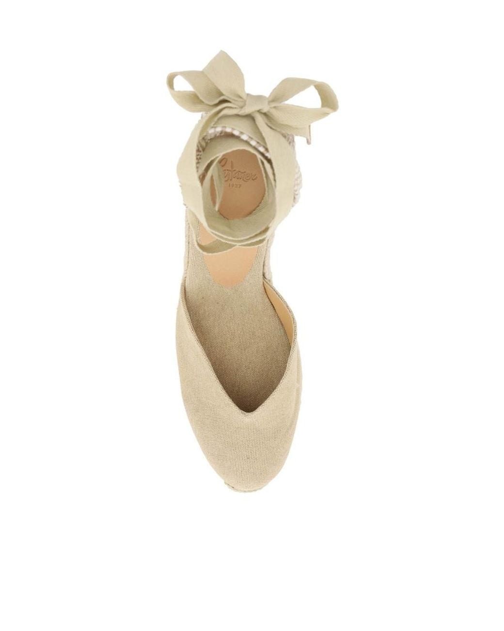 Castaner Metallic Castañer Chiara Lace-Up Wedge Espadrilles