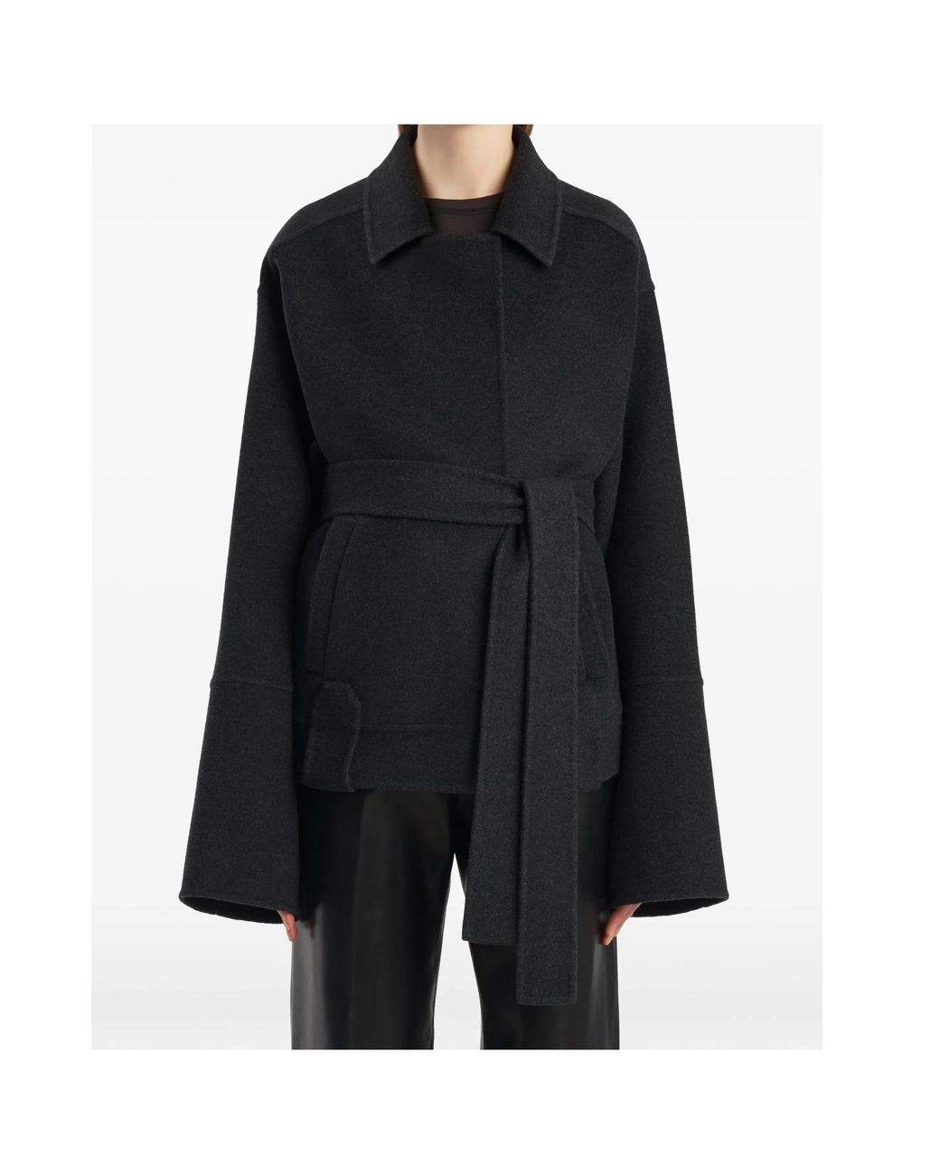 Khaite Black Alder Long Sleeved Jacket