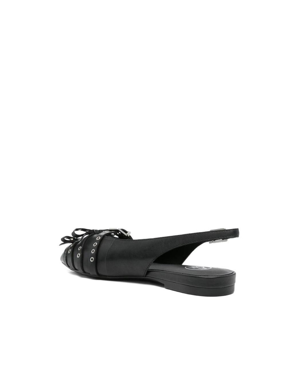 Ash Black Studded Flat Sandals