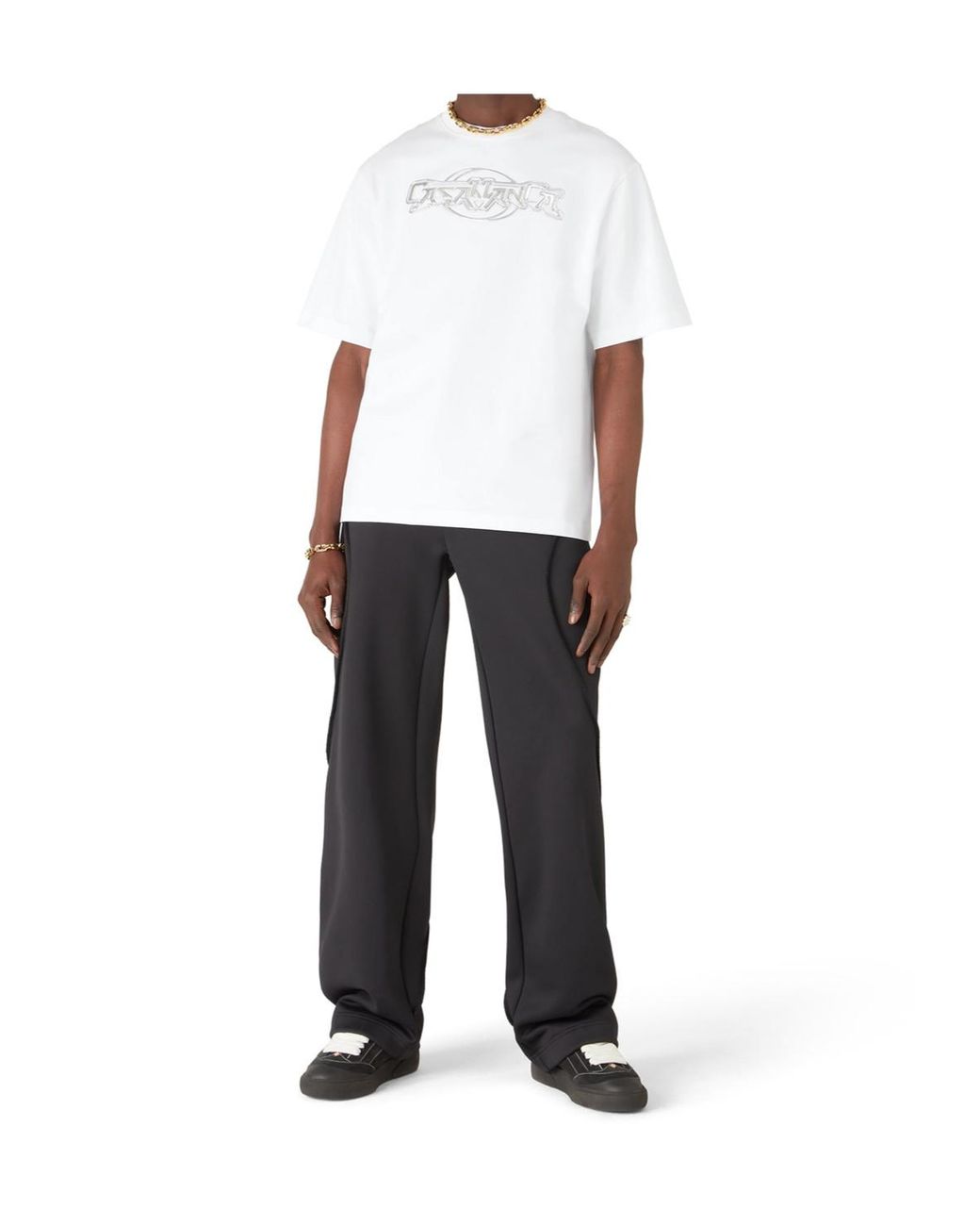 Casablanca Black Oversized Panelled Sweatpants for men