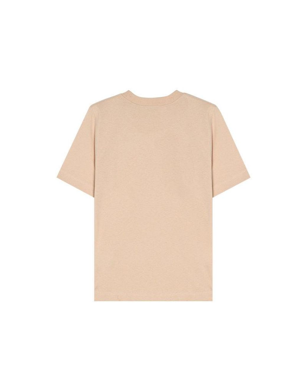 Burberry Natural Ekd Cotton T-Shirt