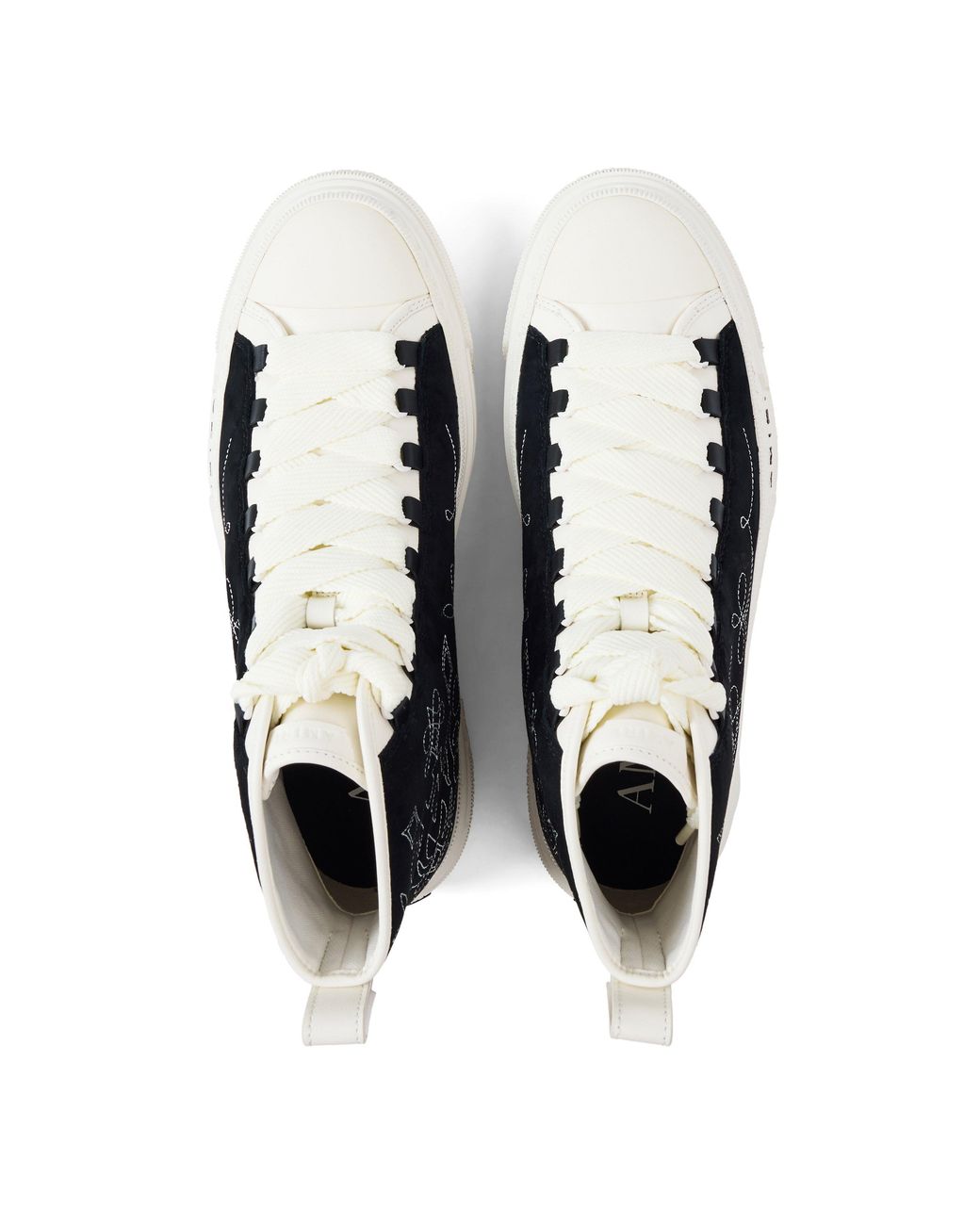 Amiri Black Color-Blocked High-Top Casual Shoes for men