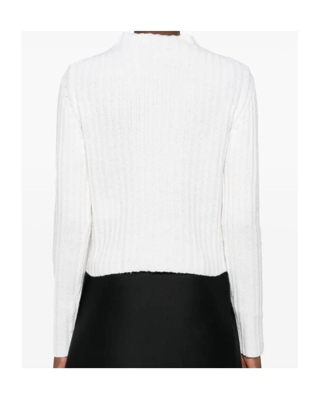 Max Mara White Long-Sleeved Knitwear