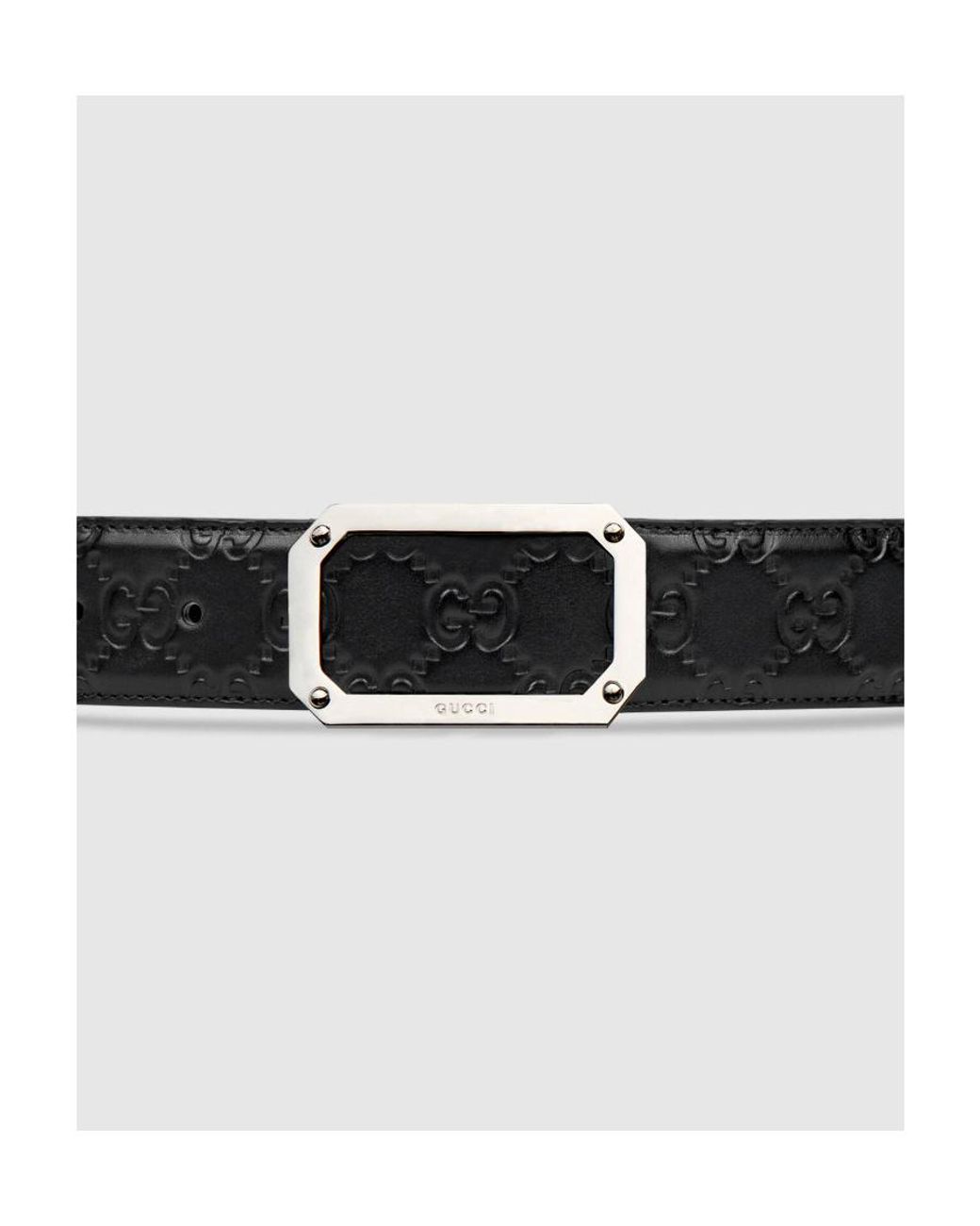 Gucci White Signature Belt for men