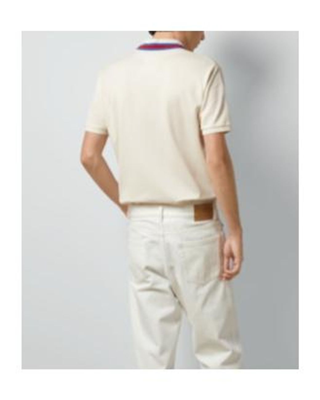 Gucci White Gg Cotton Polo Shirt for men