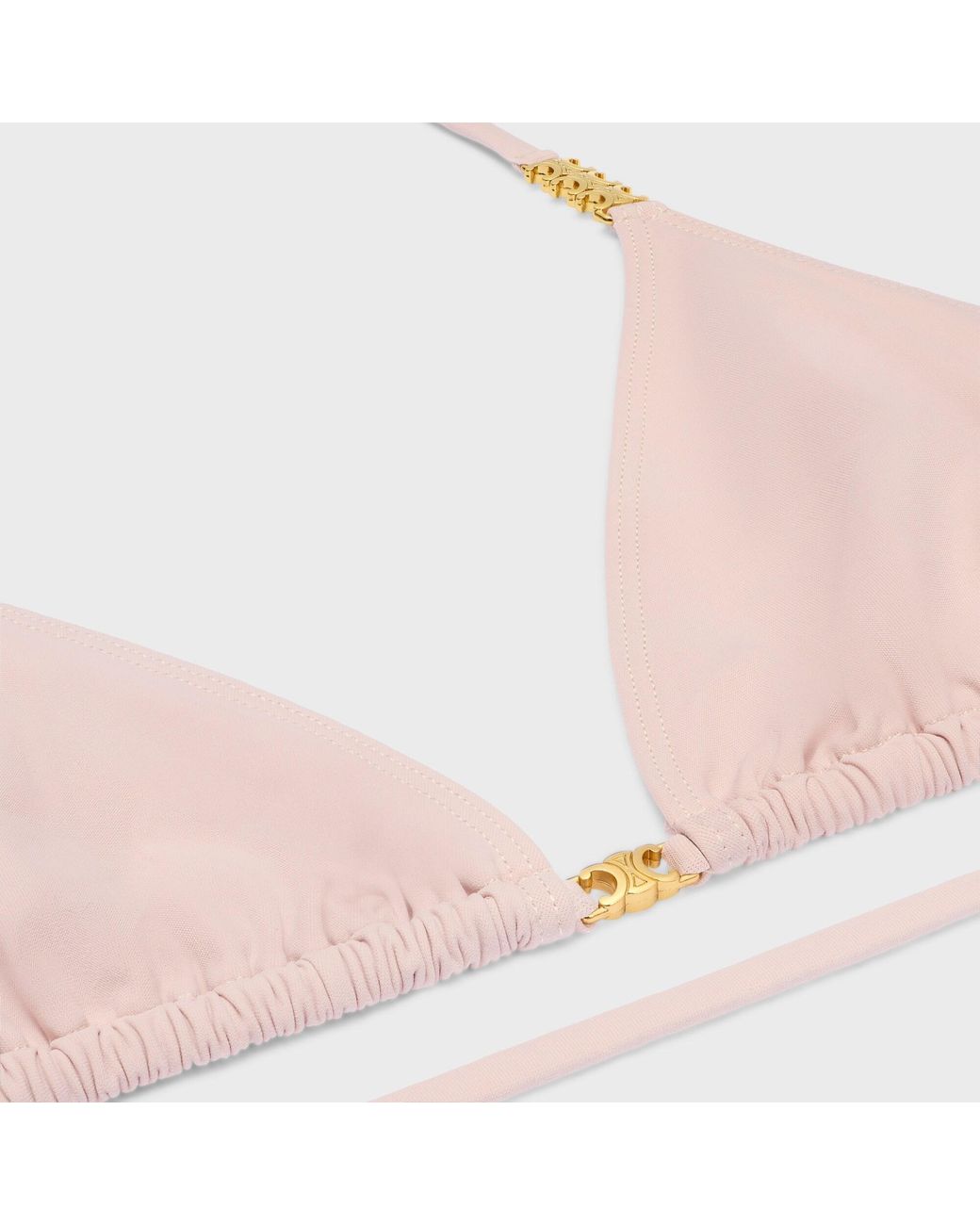 Celine Triomphe Triangle Top in Pink | Lyst
