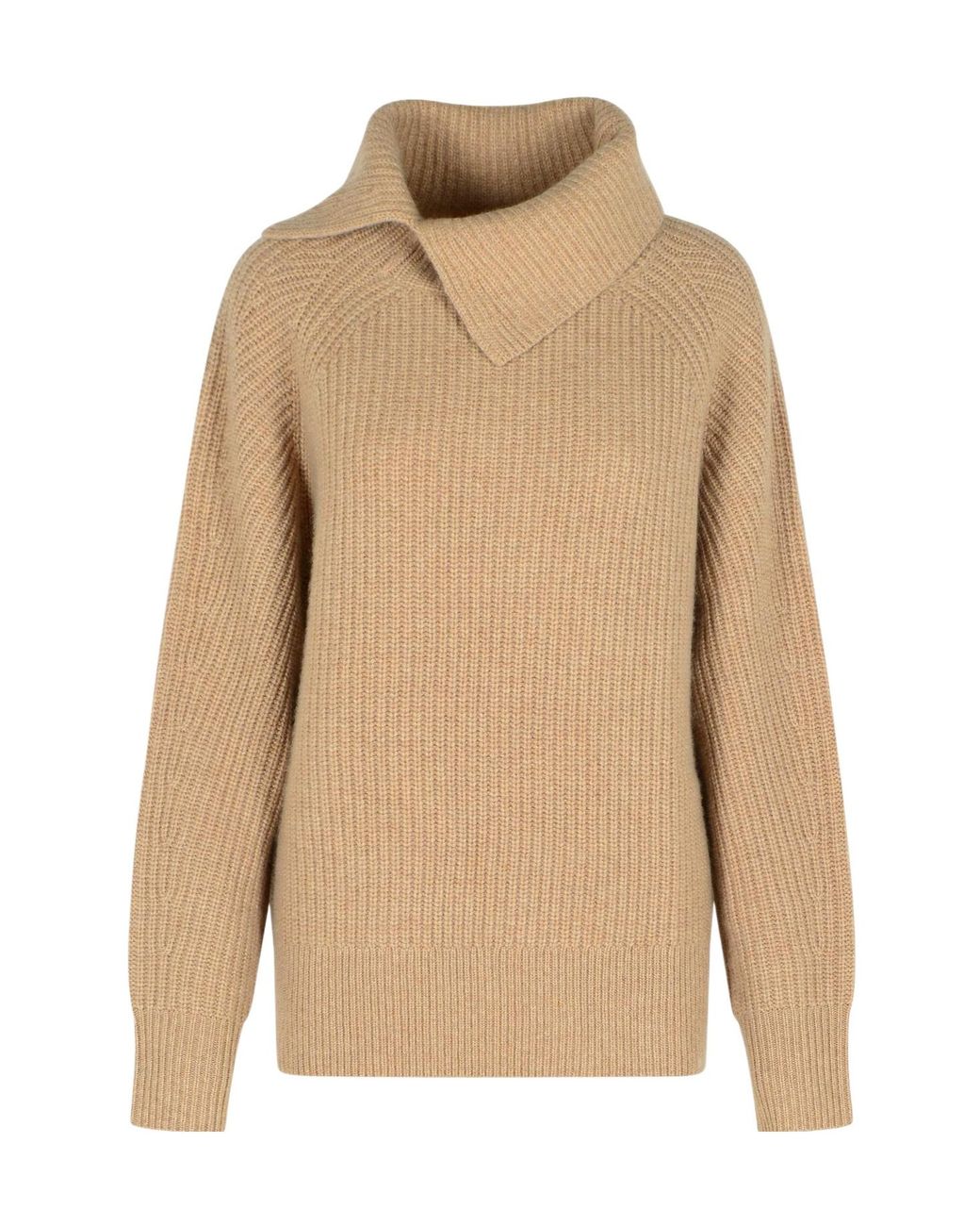 Loulou de Saison Natural Lapel Long-Sleeved Sweater