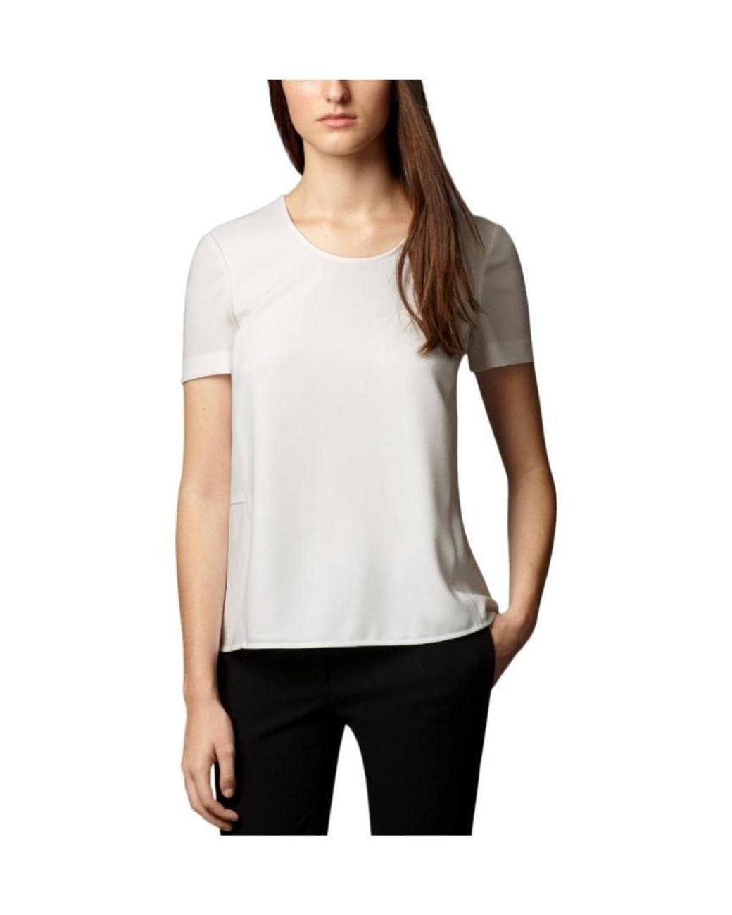 Burberry White Round-Necked T-Shirt