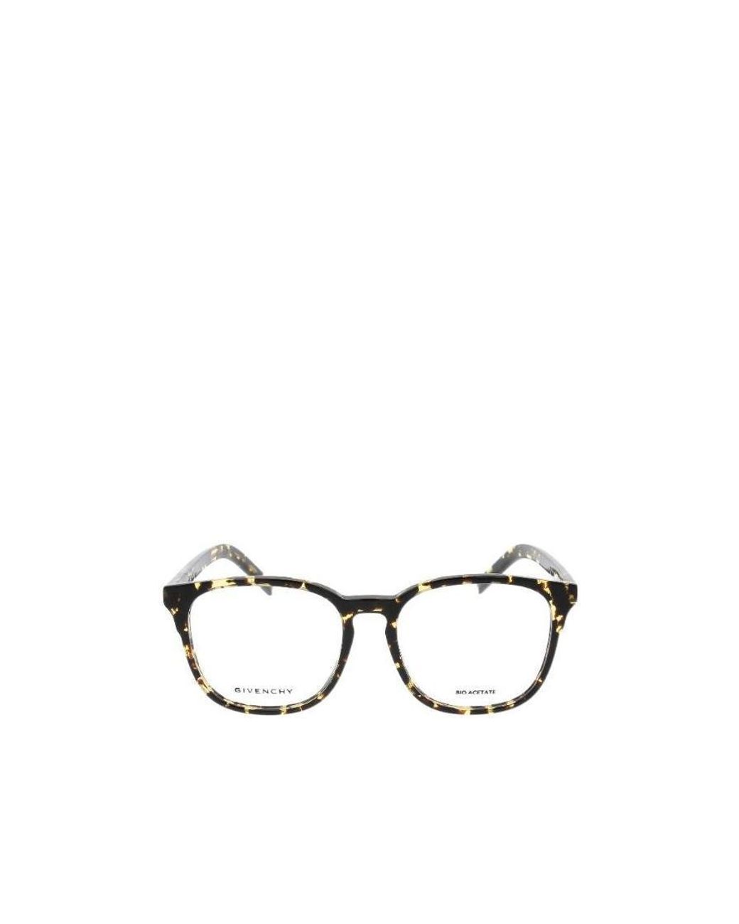 Givenchy White Eyewear Square Frame Glasses for men