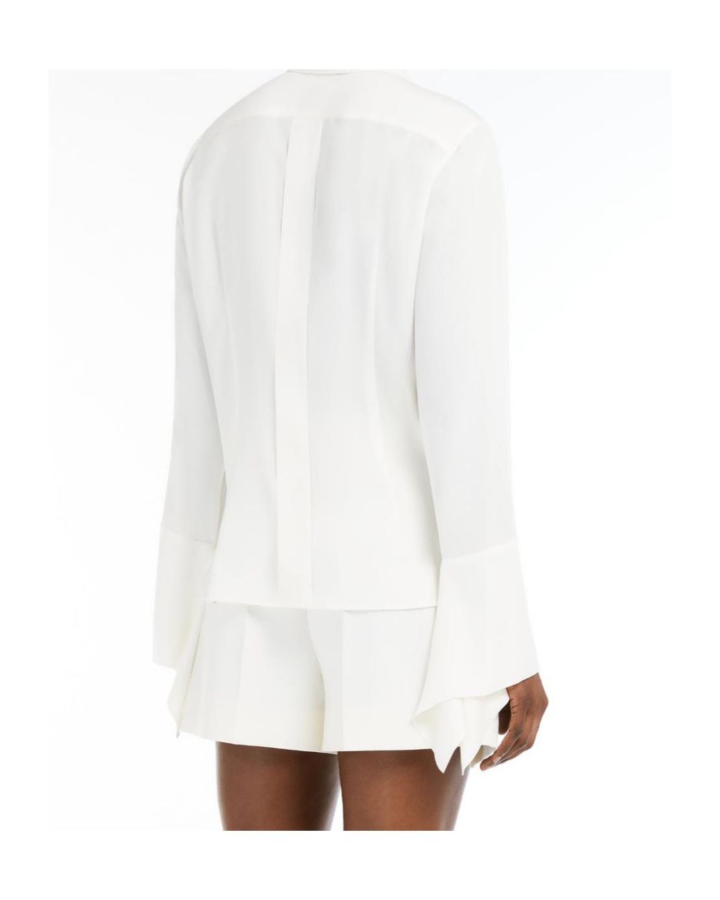 Max Mara White Grecia Long-Sleeved Shirt