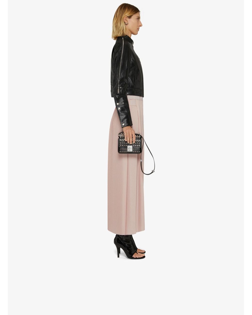 Givenchy Pink Asymmetrical Pleated Skirt
