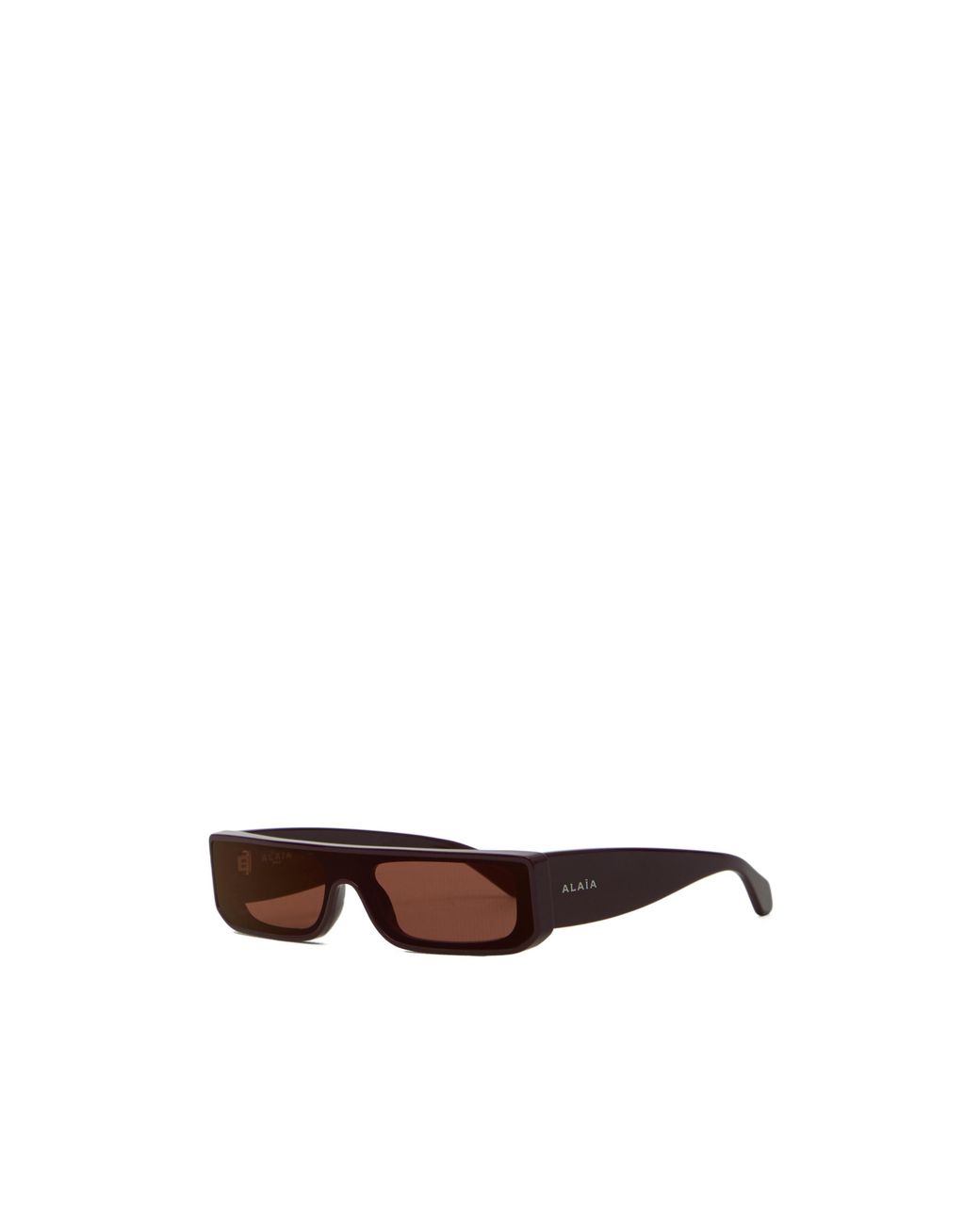Alaïa White Alaïa Rectangular Frame Sunglasses for men