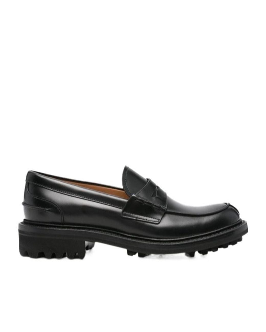 Church's Black Penny-Strap Leather Loafers