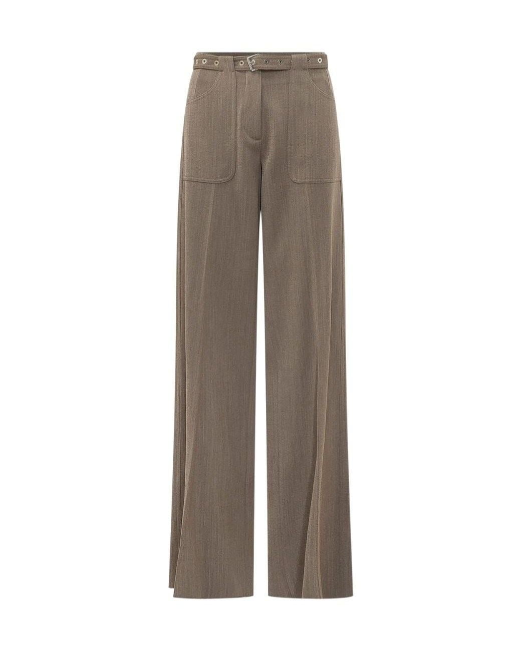 Seafarer Brown Trieste Belted Wide-Leg Pants