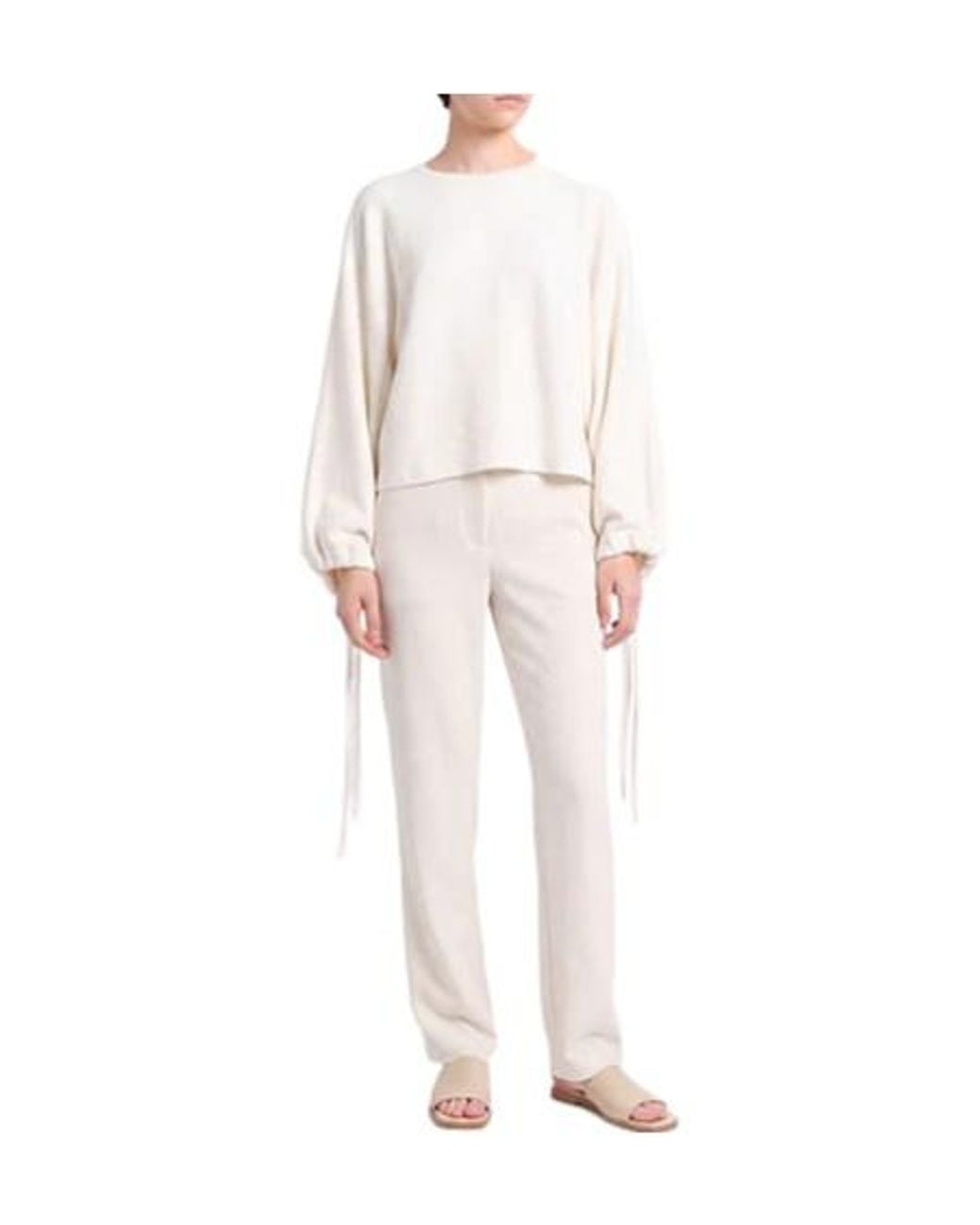 Max Mara White Casual Knit Top