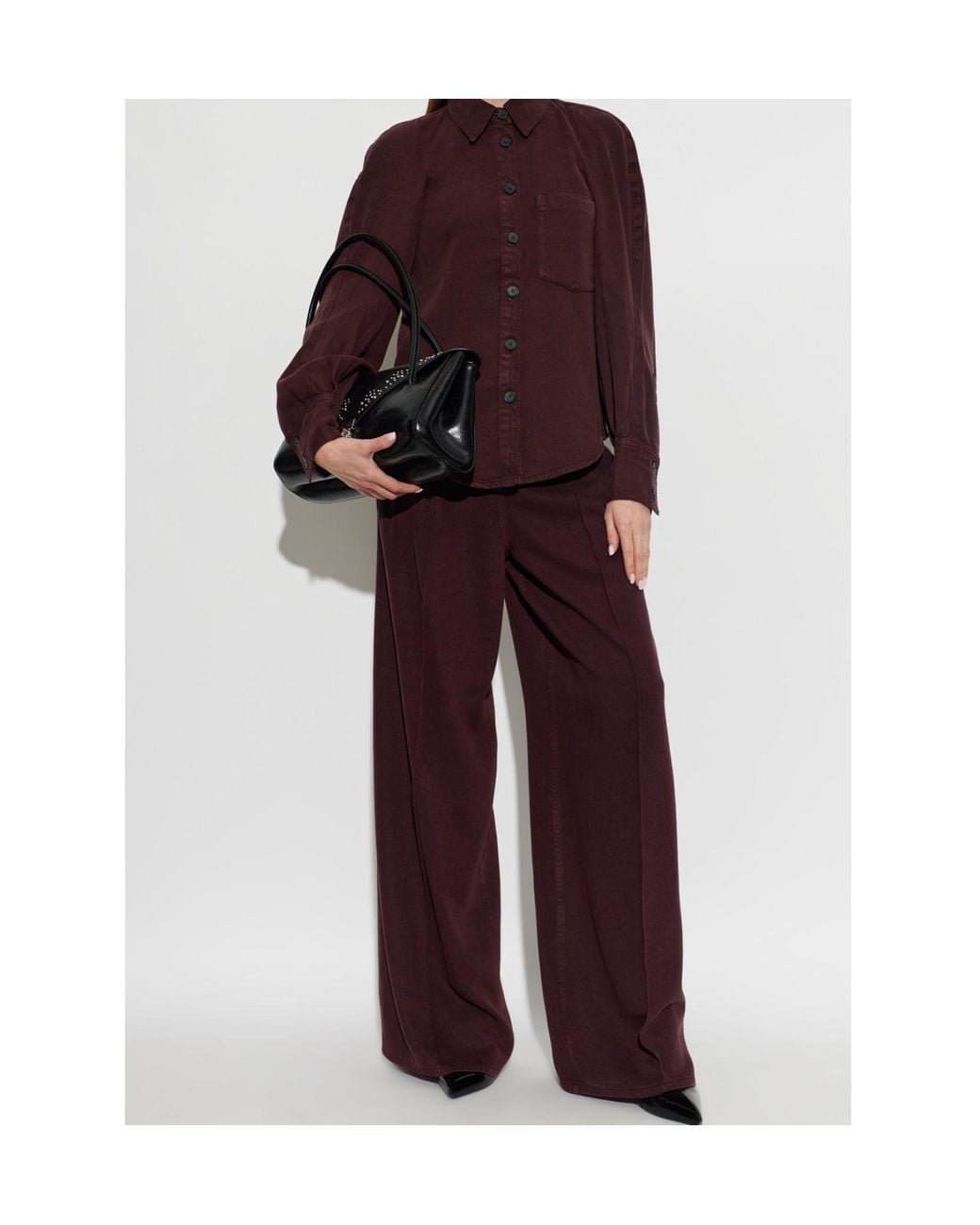 IRO Purple Jeans With Belt Loops