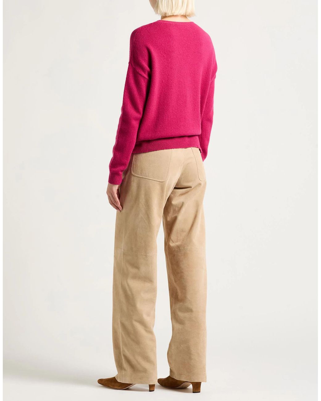 Max Mara Pink Long Sleeves Jumpers