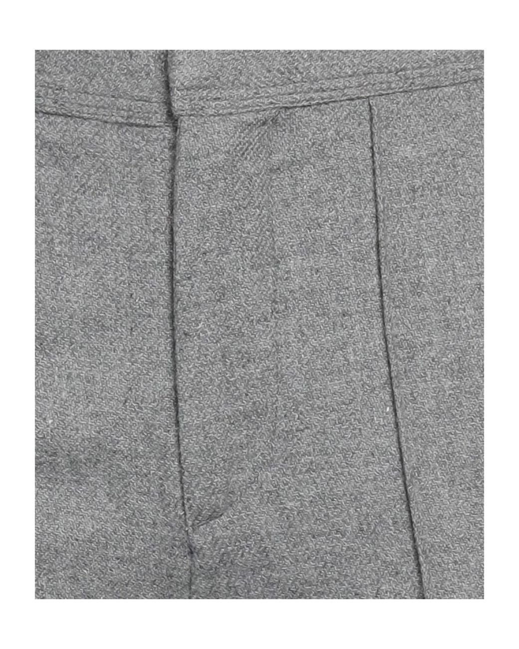 Rag & Bone Gray Plain-Colour Flannel Straight-Leg Trousers