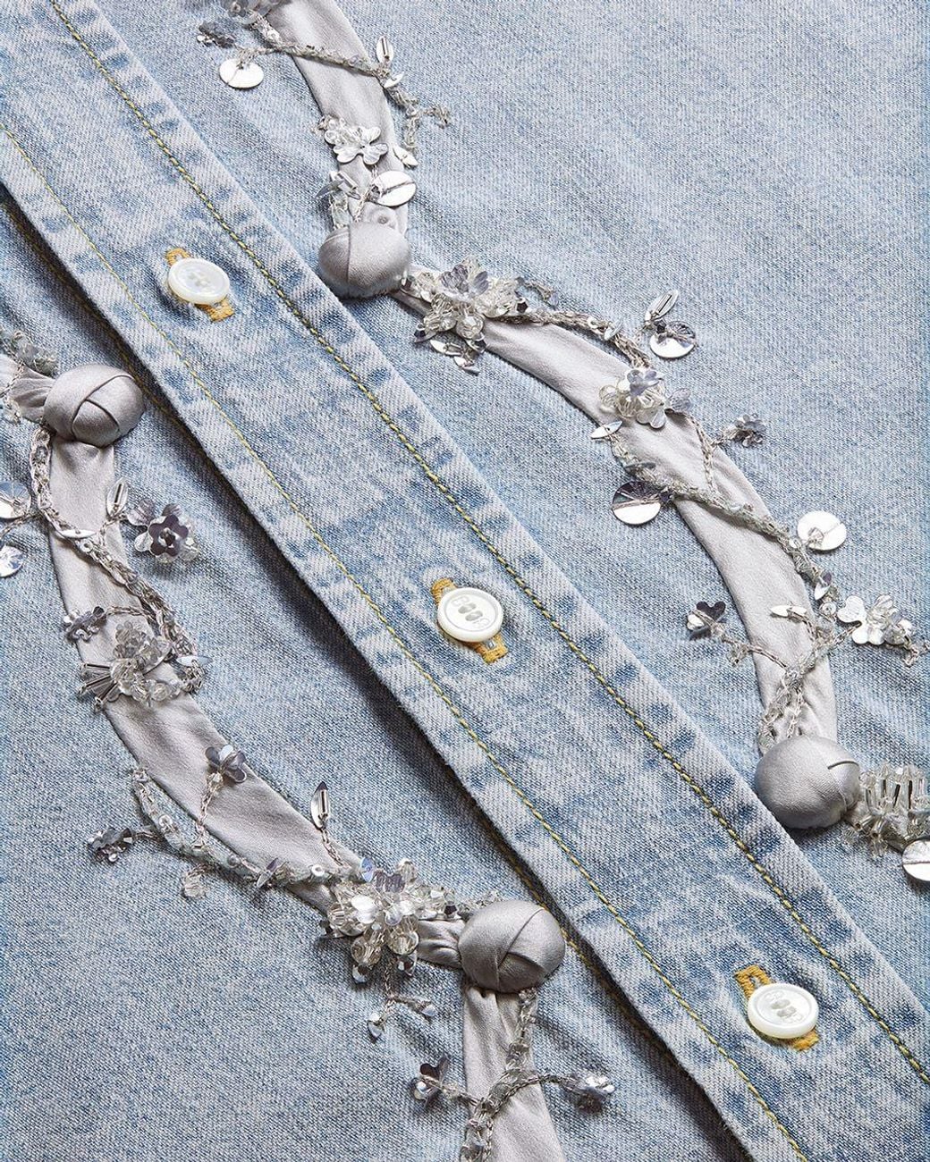 Dior Blue Embroidered Blouse