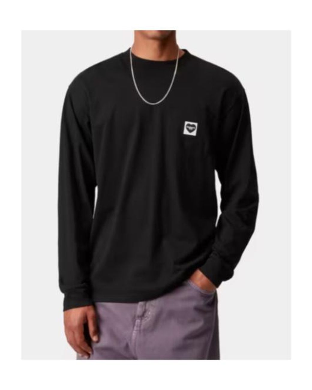 Carhartt Black Pocket Heart Long-Sleeve T-Shirt for men