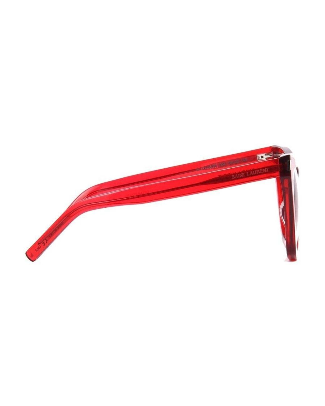 Saint Laurent Red Ladies Sunglasses