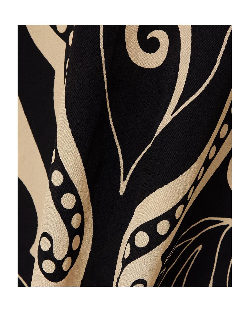 Johanna Ortiz White Printed Silk-Crepe Midi Dress