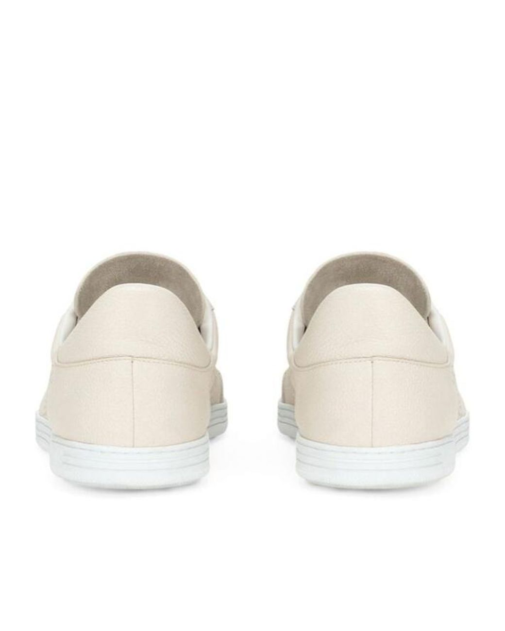 Dolce & Gabbana White Perforated Tropez Sneakers for men