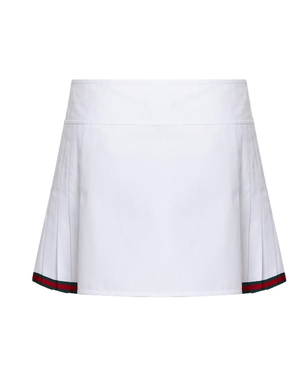 Gucci White High Waist Midi Skirt
