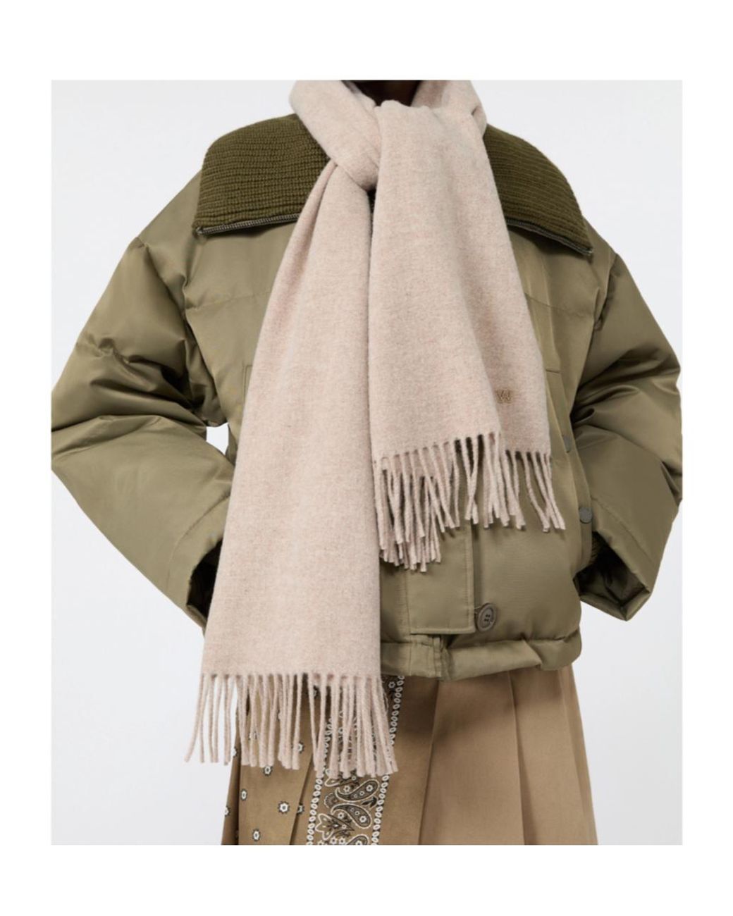 Weekend by Maxmara Natural Plain Wool Stole