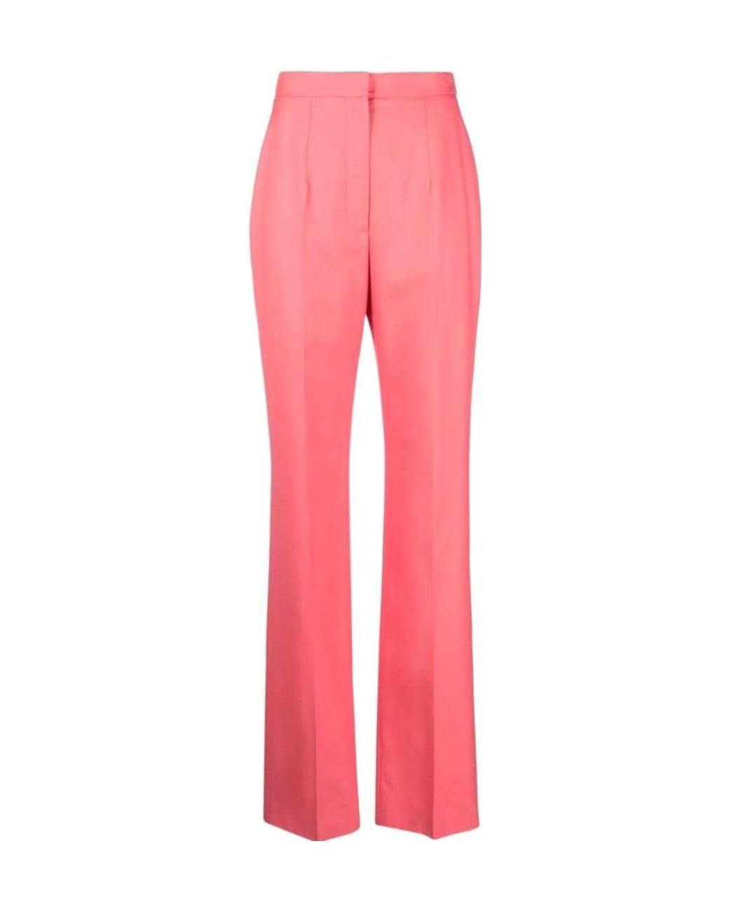McQueen Pink Straight Leg Trousers