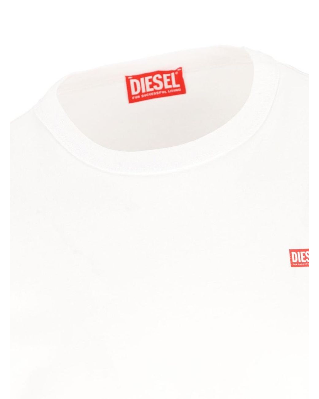 DIESEL White T-Angie-Od Crewneck T-Shirt for men