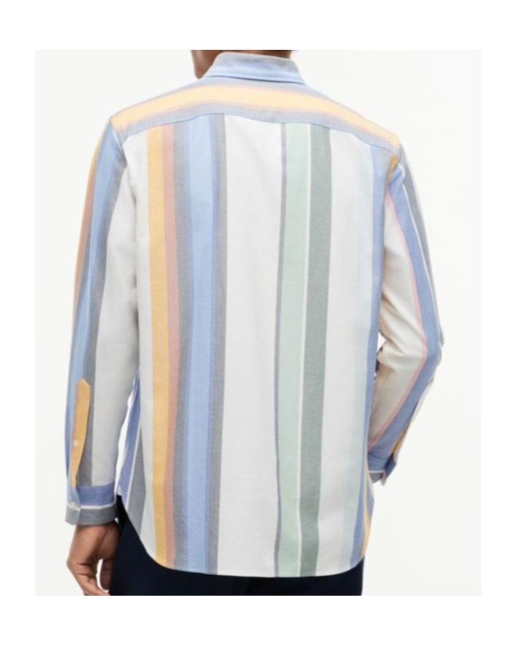 Tommy Hilfiger Blue Relaxed Fit Multicolour Stripe Oxford Shirt for men