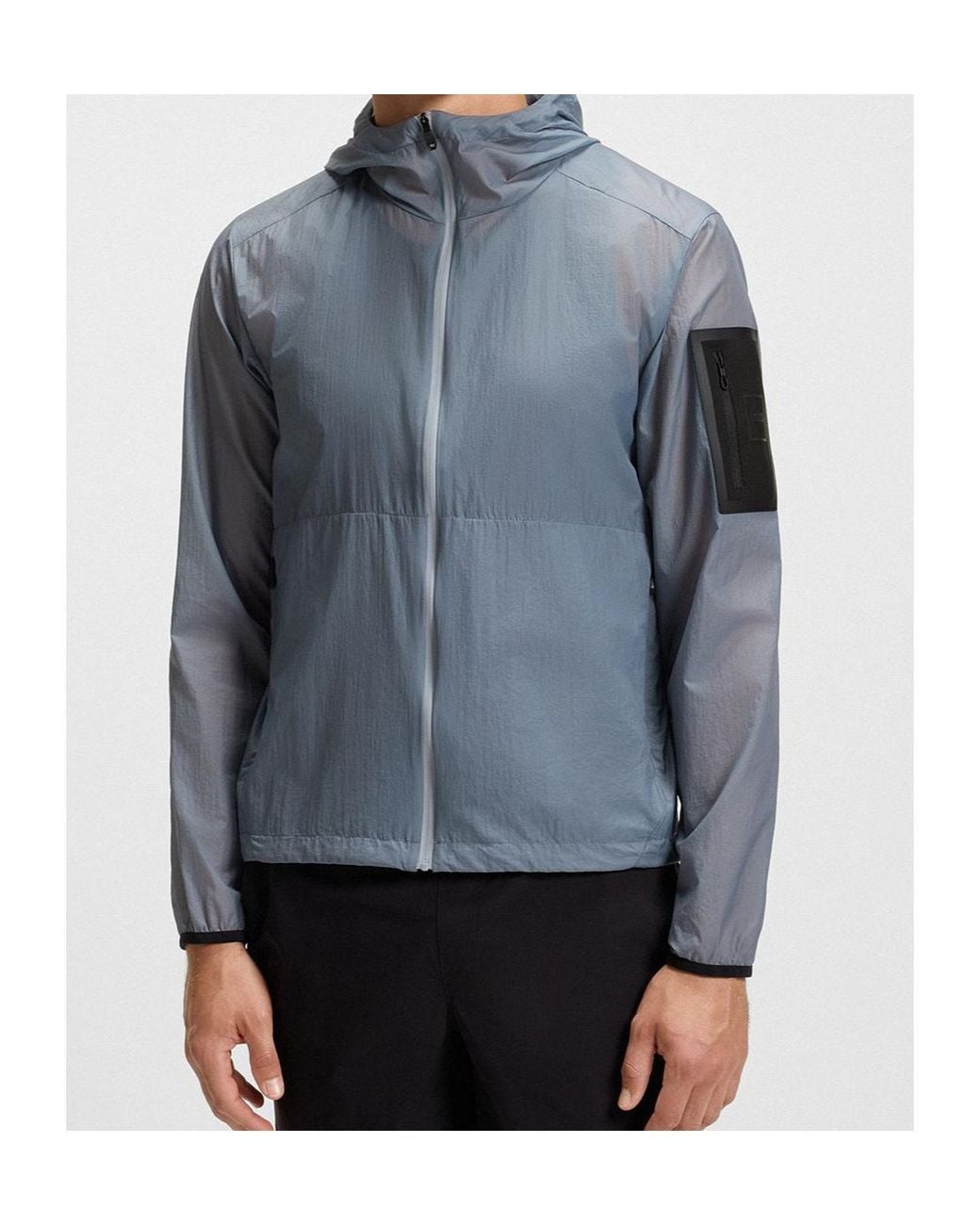 Boss Blue Boss Lightweight Ripstop Packable Water-Repellent Jacket for men