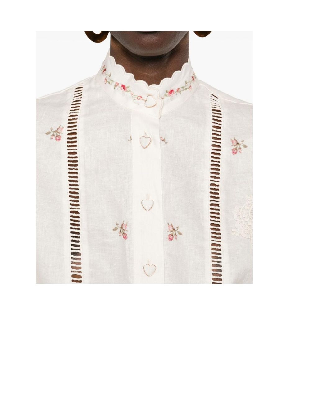 Zimmermann White Patience Linen Shirt