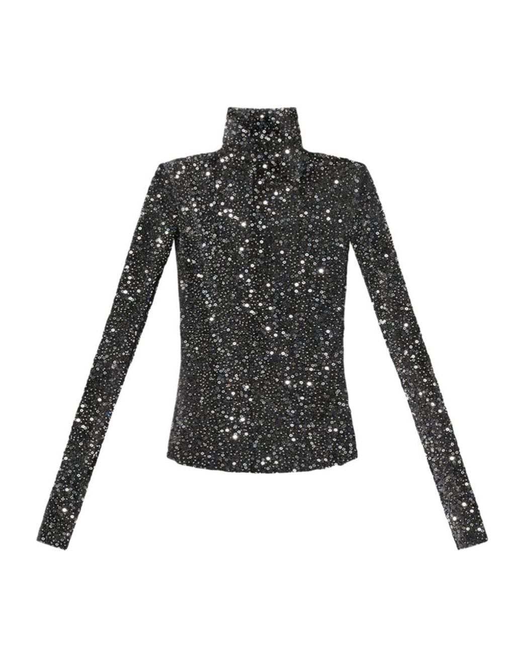 Isabel Marant Black Bead-Embellished Top