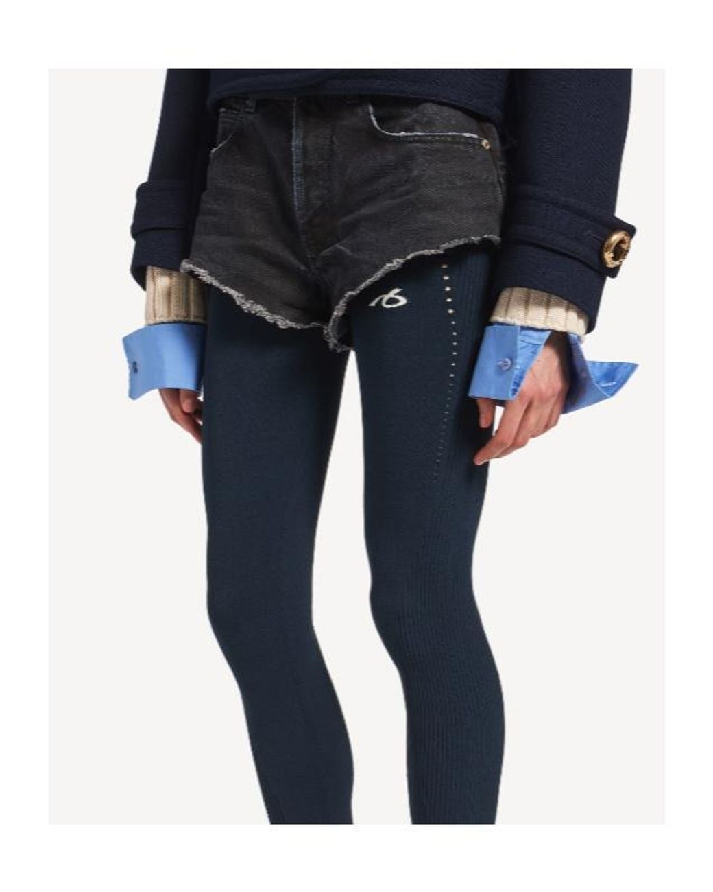 Balenciaga Black Mini Shorts