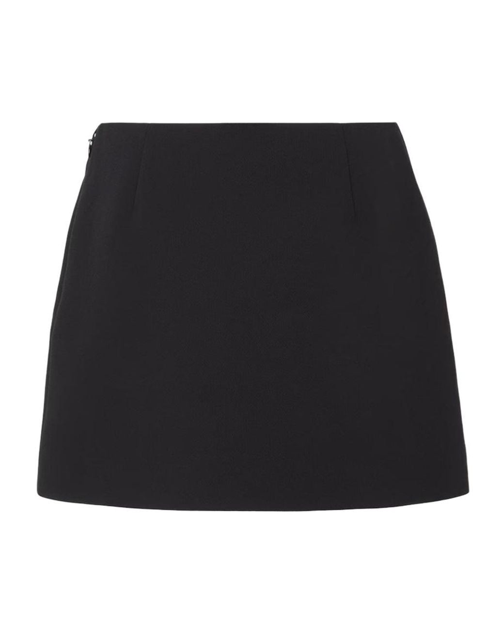 Fendi Black Cady Skirt