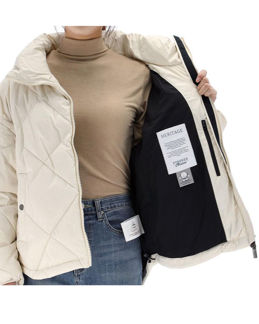 Pyrenex Natural Quilted Down Jacket