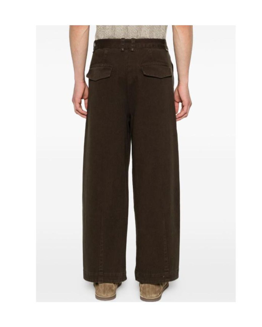 Entire studios Brown Gully Belted Wide-Leg Pants for men