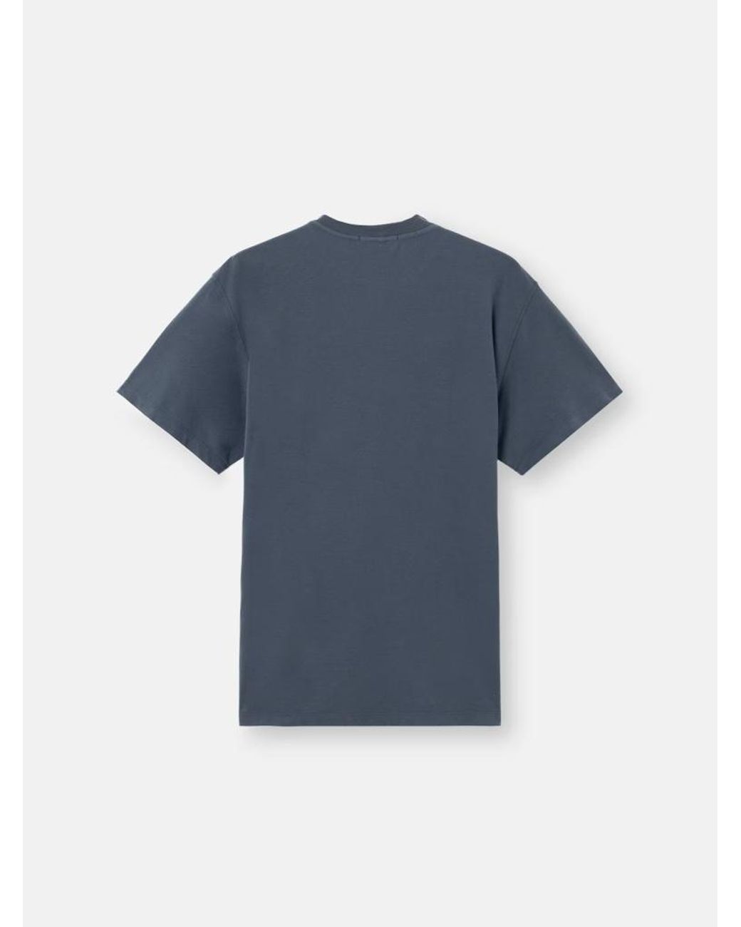 Stone Island Blue Logo Patch Crewneck T-Shirt for men