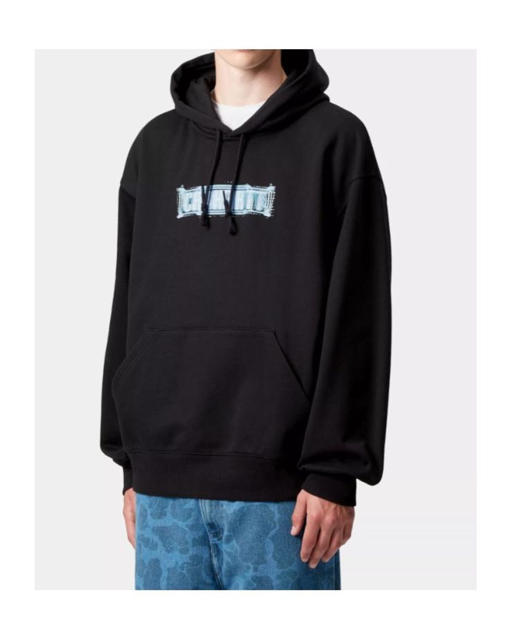 Carhartt Blue Hooded Electric Boogie Sweatshirt for men