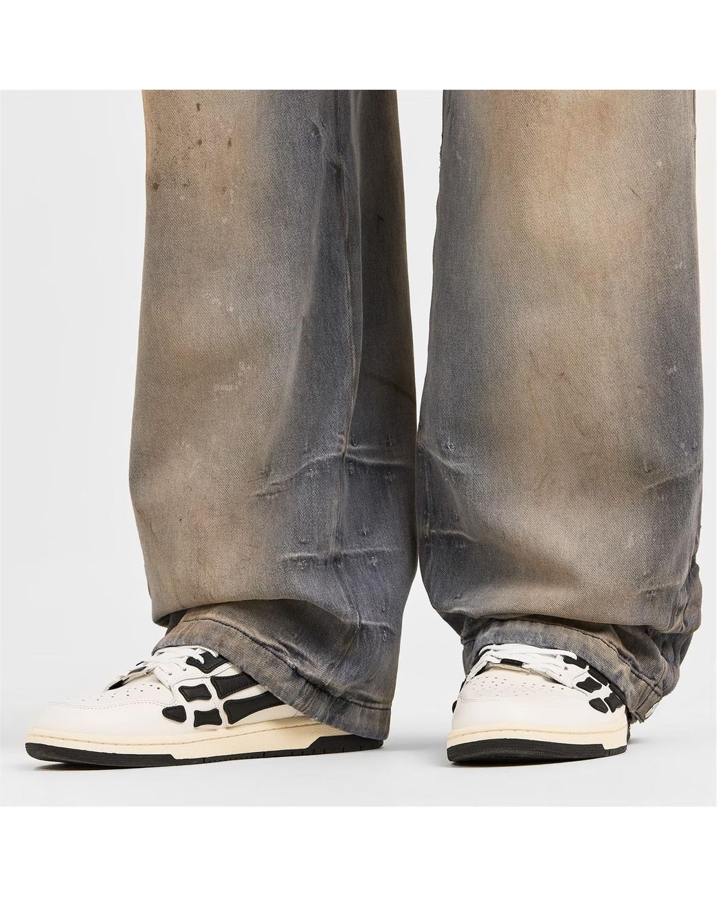 Amiri Black Lace-Up Low-Top Sneakers for men