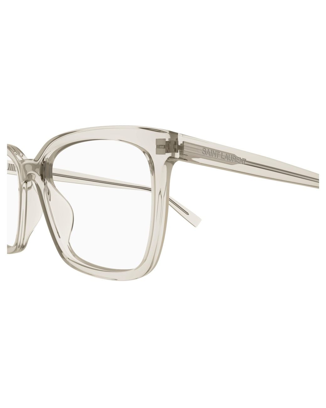 Saint Laurent White Eyewear Sl 672 Rectangular Glasses And Frames for men