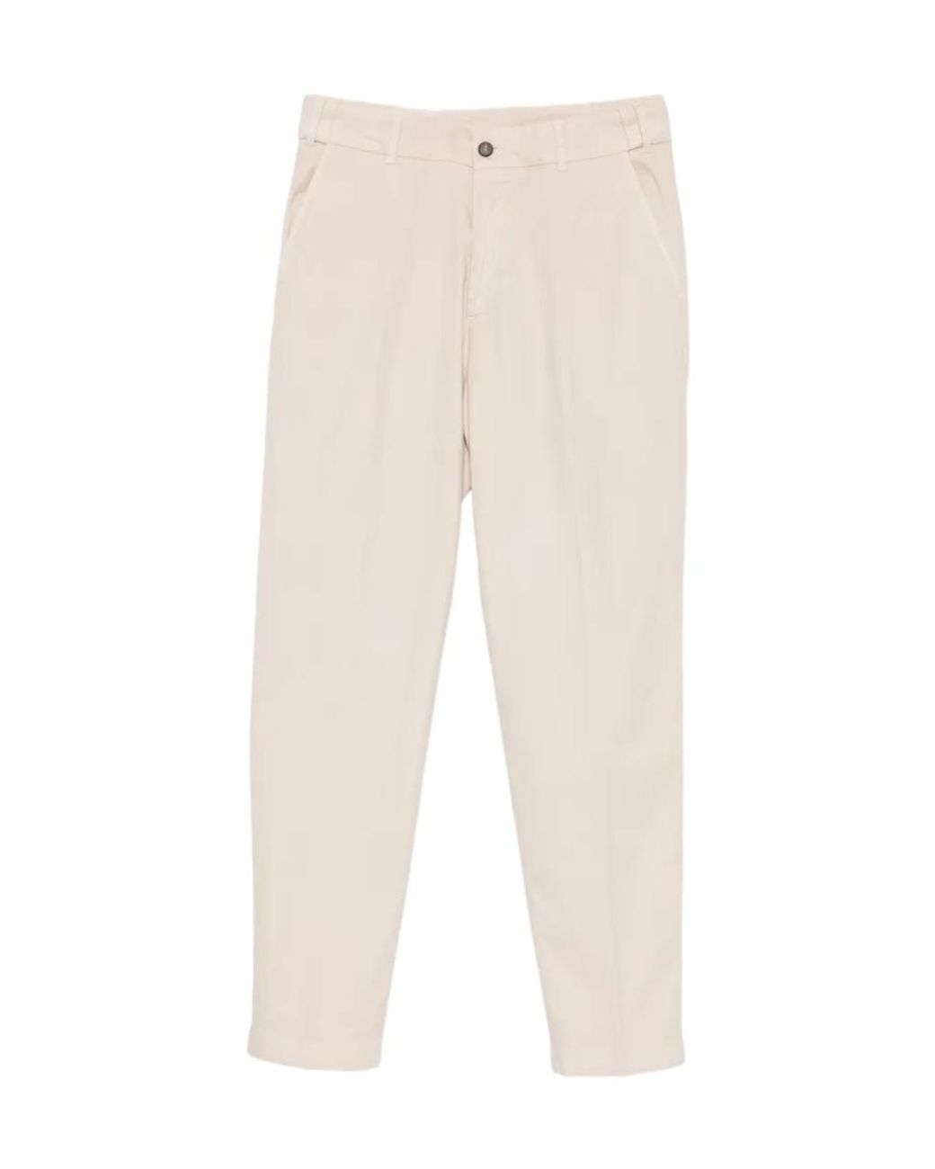 Eleventy Natural Elasticated-Waist Chino Trousers for men