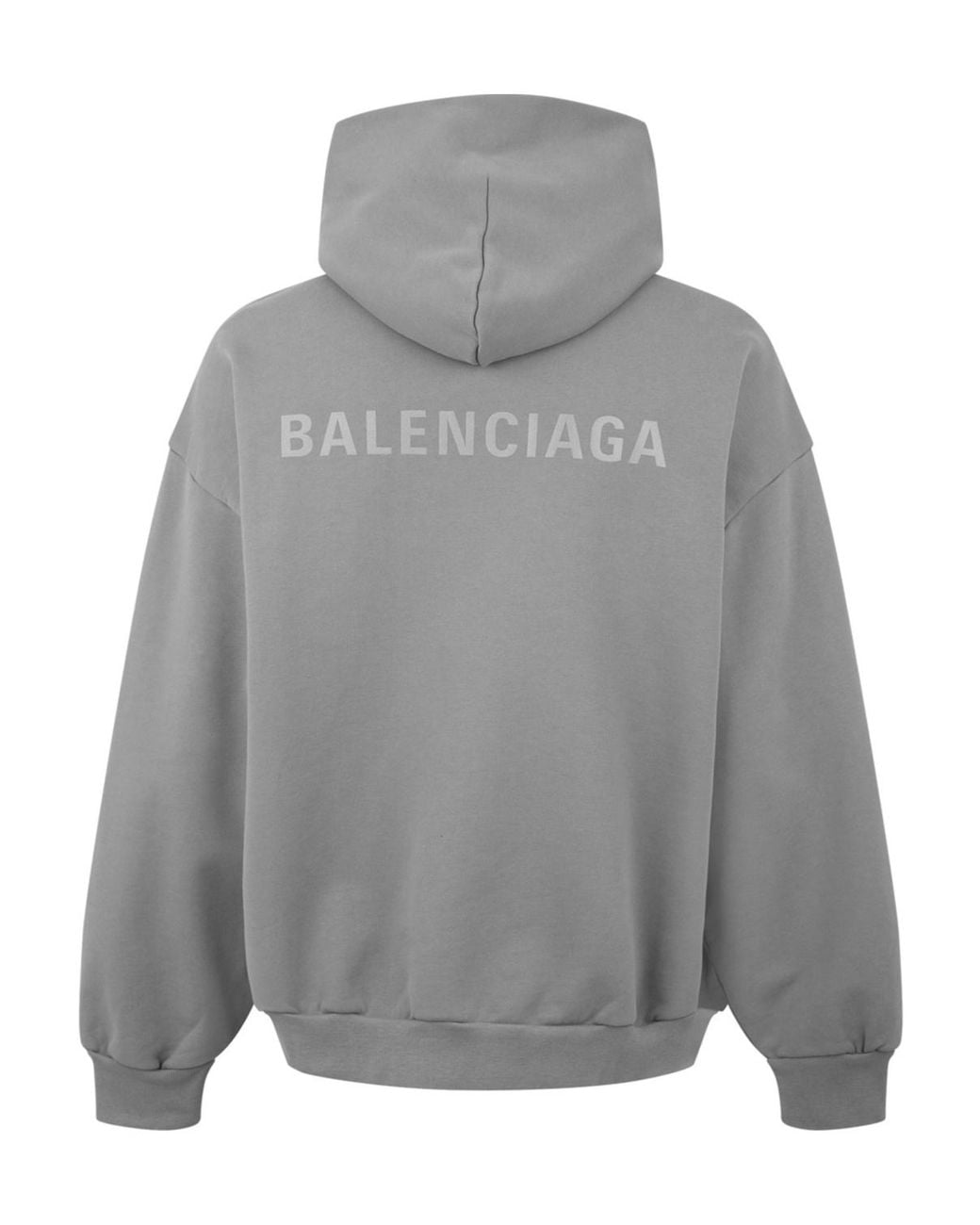 Balenciaga Gray Logo Hoodie for men