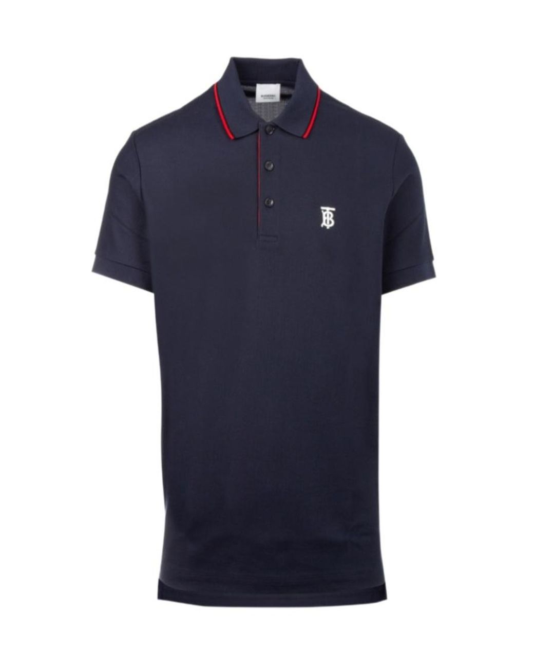 Burberry Blue Icon Stripe Placket Polo Shirt for men