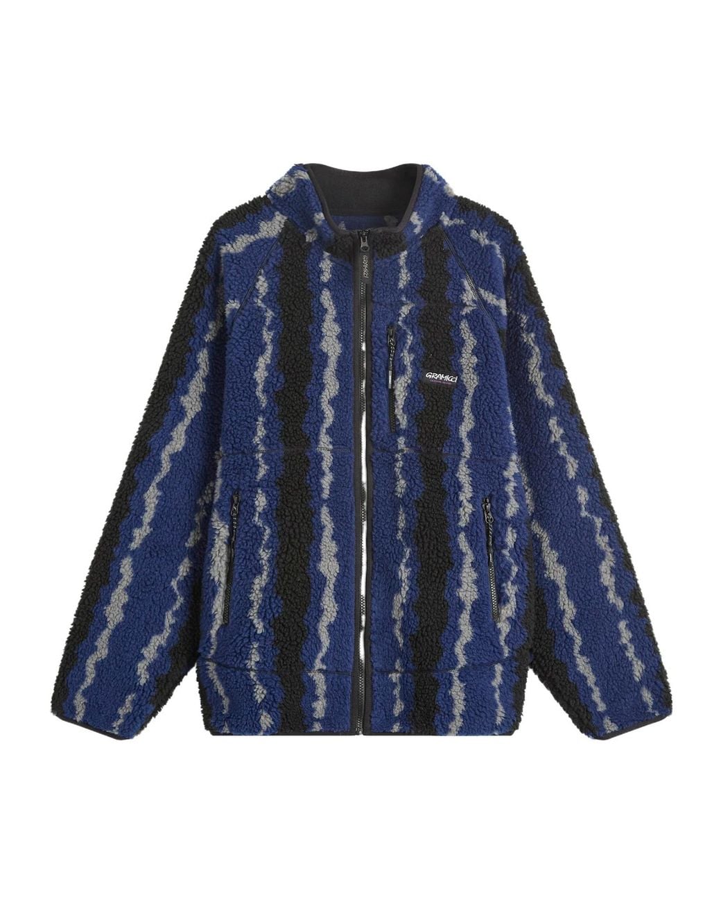 Gramicci Blue Ripple Sherpa Jacket for men