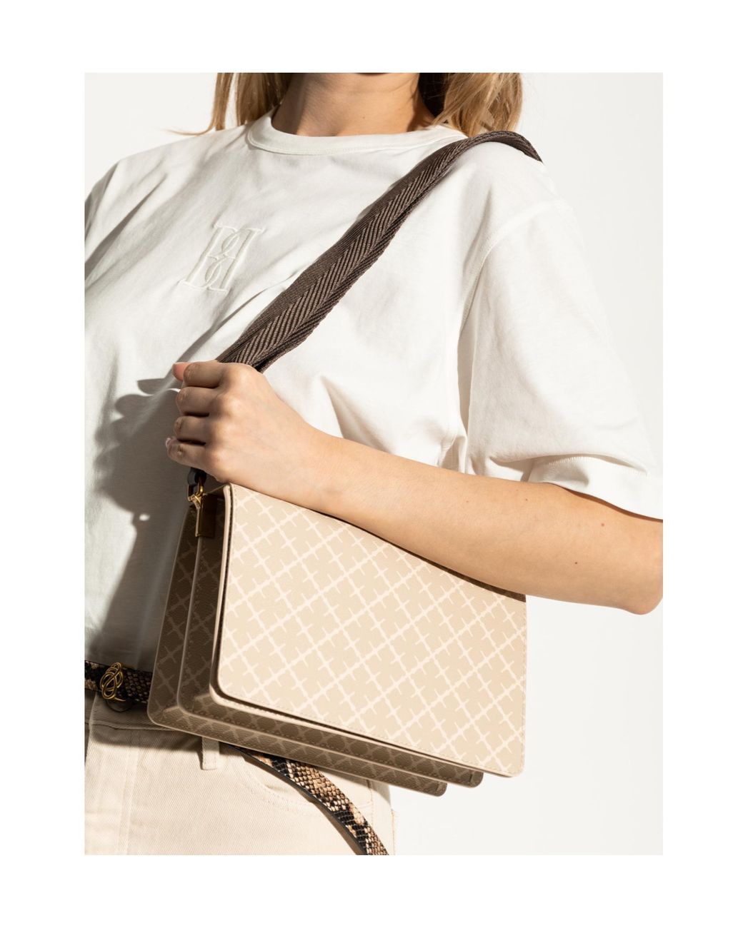 By Malene Birger Natural Leonna Shoulder Bag